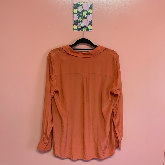 Eileen Fisher 100% silk button down blouse top - Picture 5 of 5